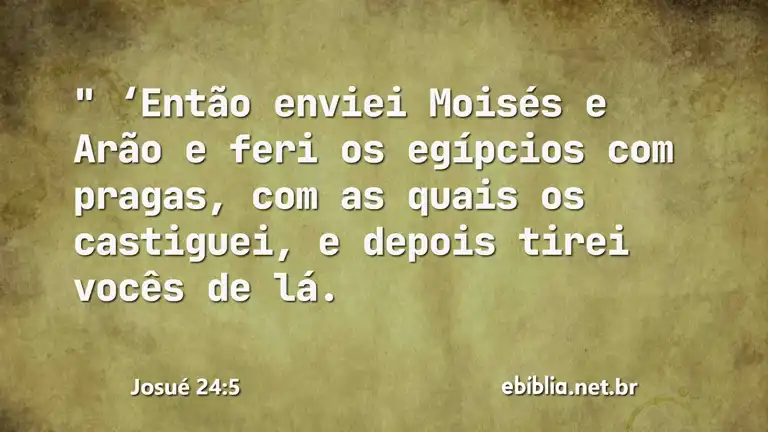 Josué 24:5