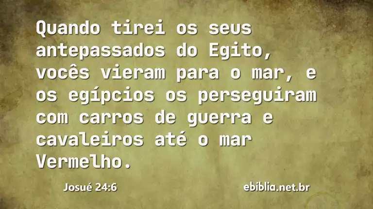 Josué 24:6