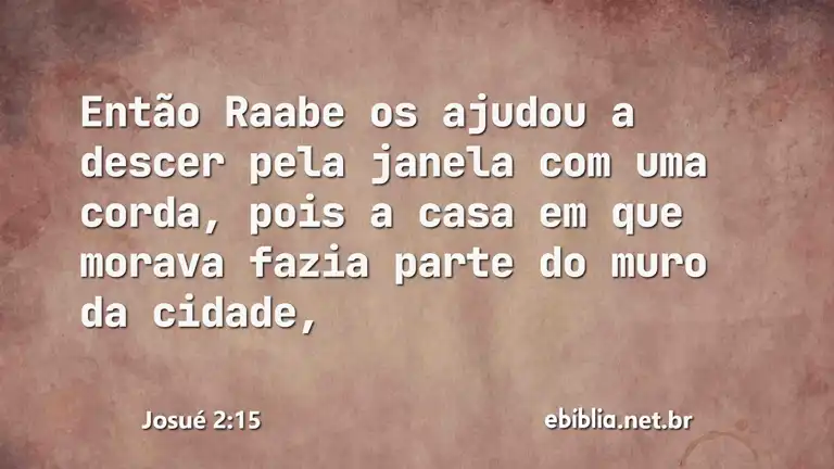 Josué 2:15