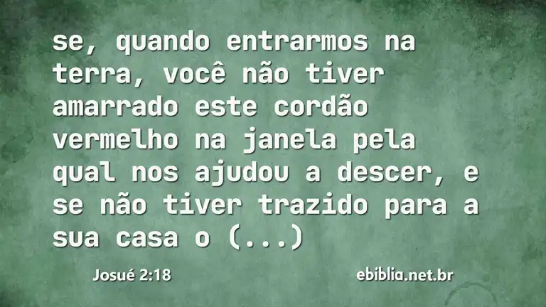 Josué 2:18