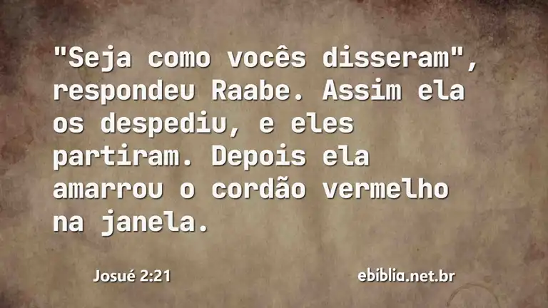 Josué 2:21