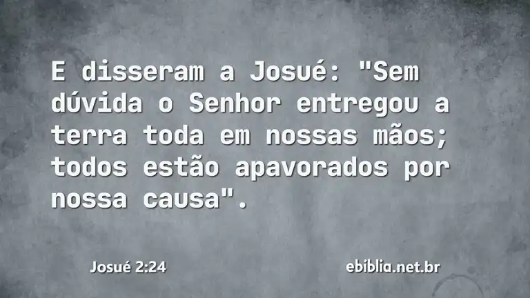 Josué 2:24