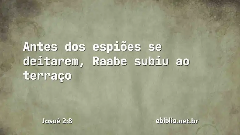 Josué 2:8