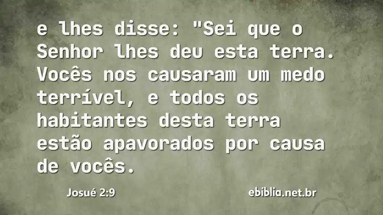 Josué 2:9