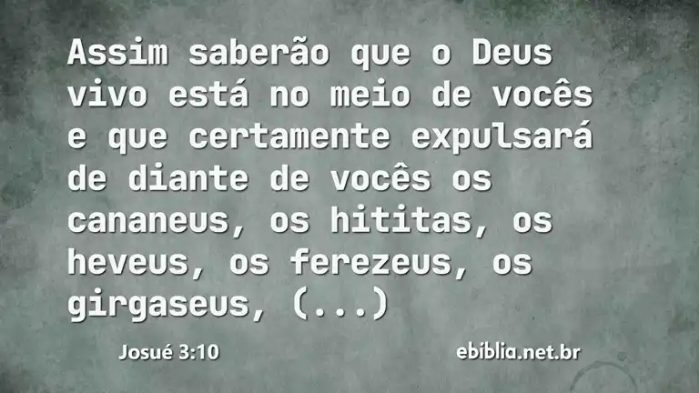 Josué 3:10