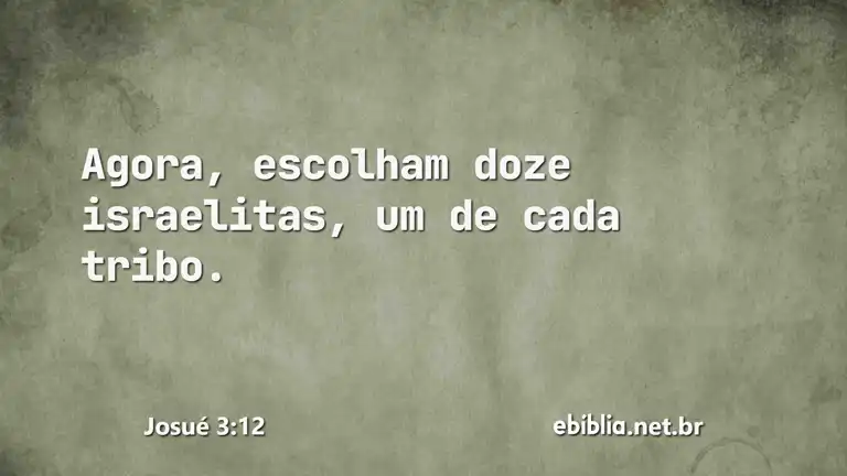 Josué 3:12