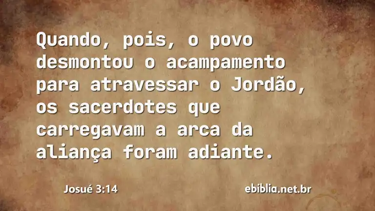 Josué 3:14