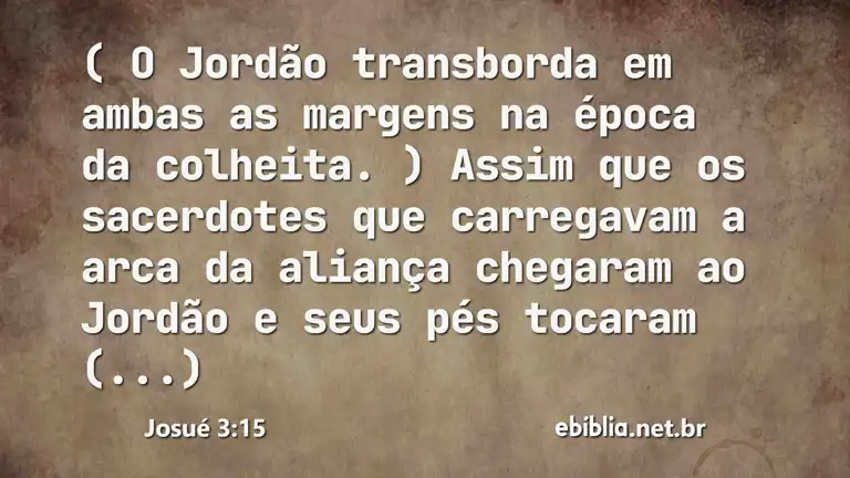 Josué 3:15