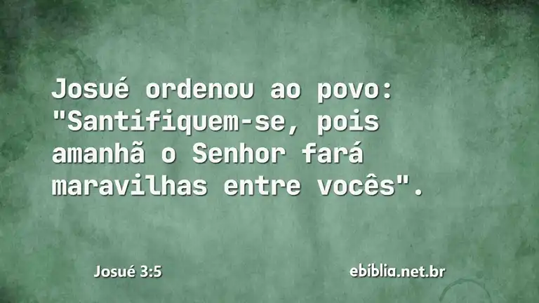 Josué 3:5