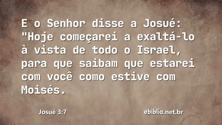 Josué 3:7