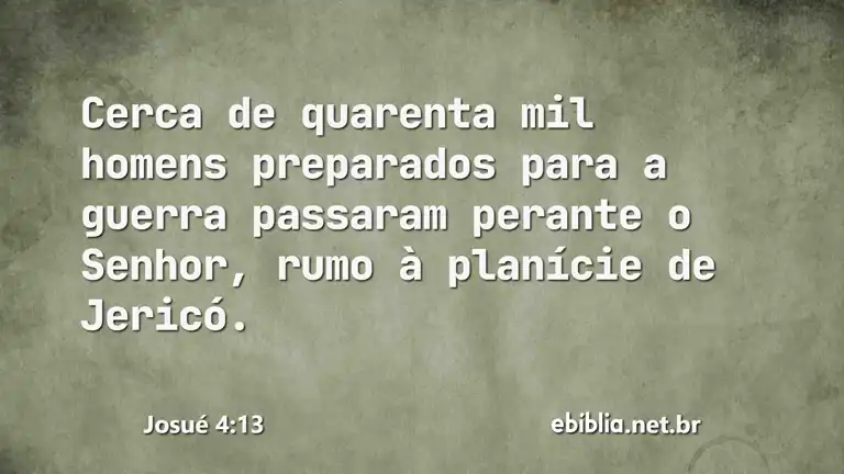 Josué 4:13