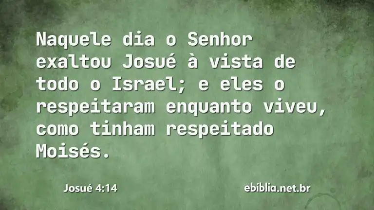 Josué 4:14