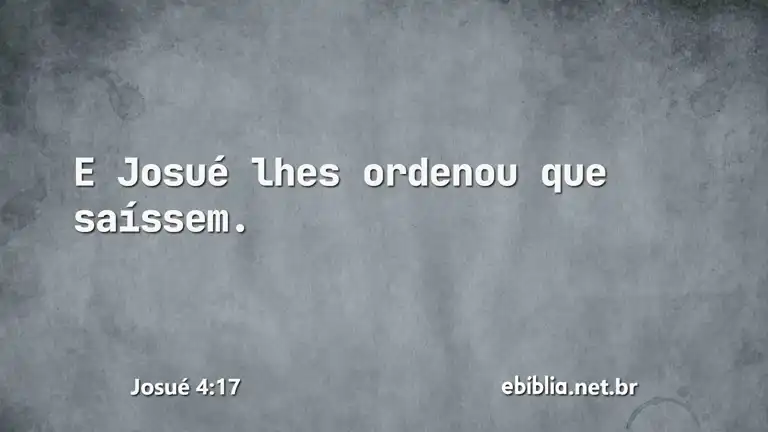 Josué 4:17