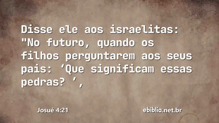 Josué 4:21