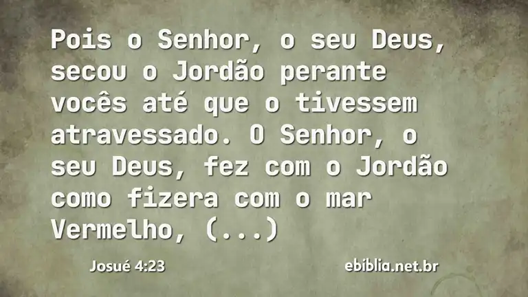 Josué 4:23