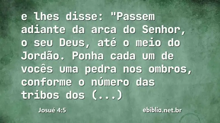 Josué 4:5