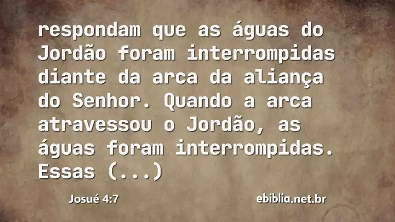 Josué 4:7