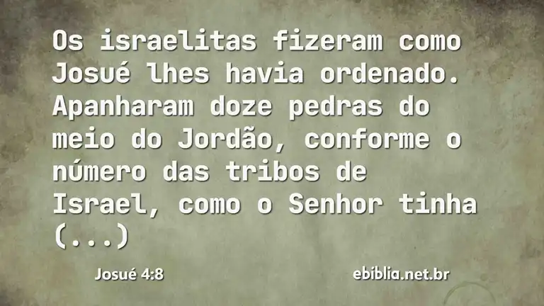 Josué 4:8