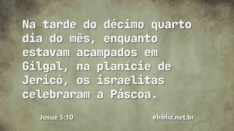 Josué 5:10