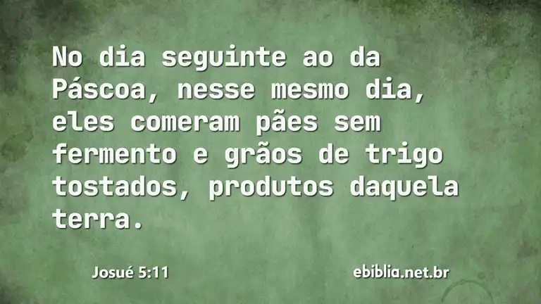 Josué 5:11