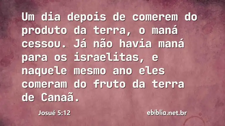 Josué 5:12