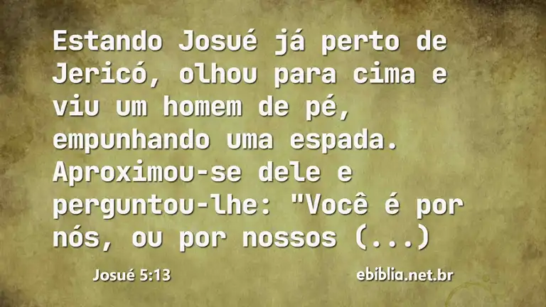 Josué 5:13