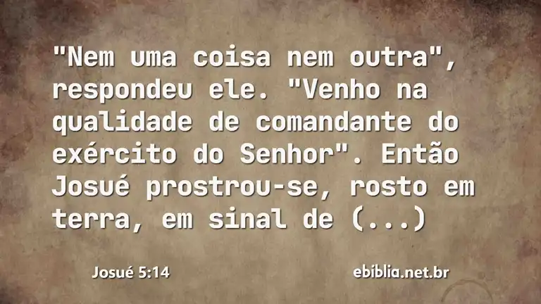 Josué 5:14