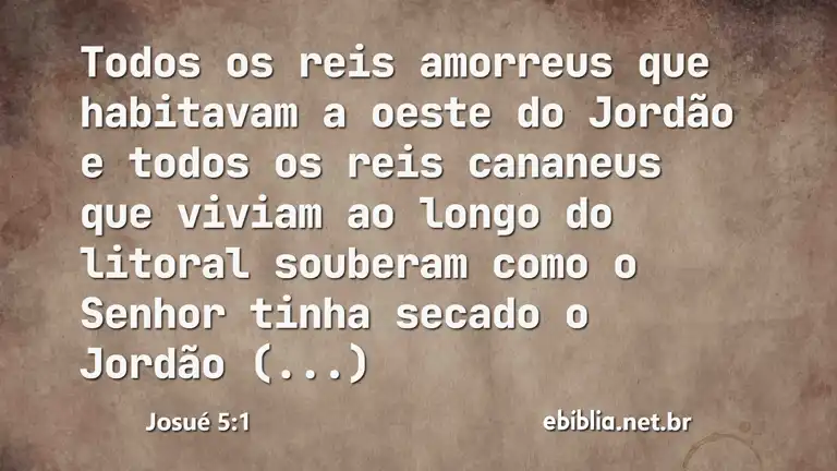 Josué 5:1