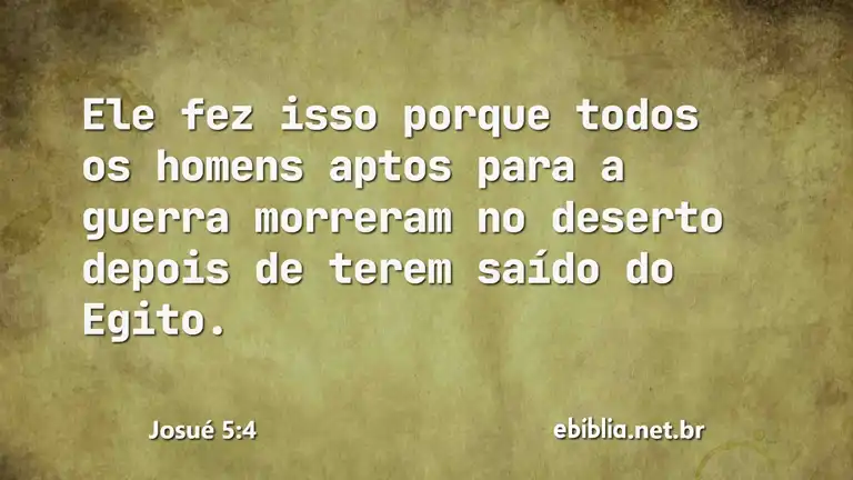 Josué 5:4