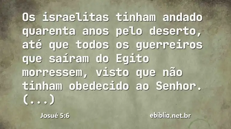 Josué 5:6