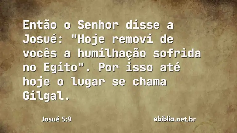 Josué 5:9