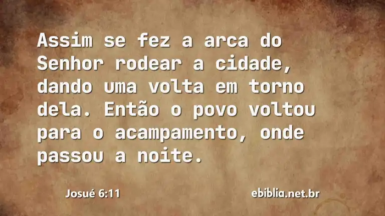 Josué 6:11