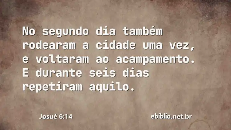 Josué 6:14