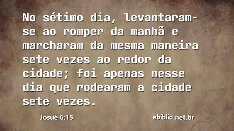 Josué 6:15