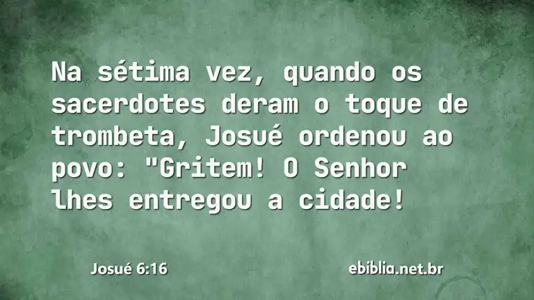 Josué 6:16