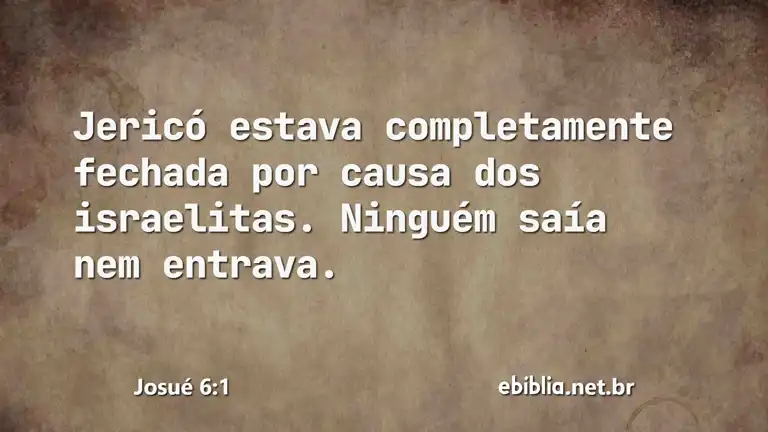 Josué 6:1