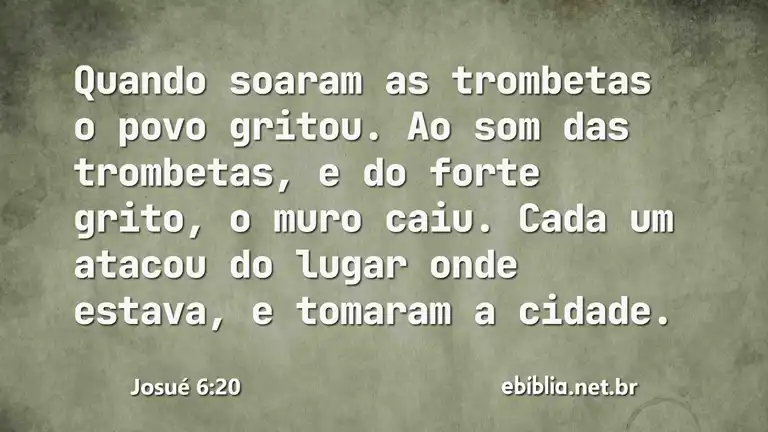 Josué 6:20