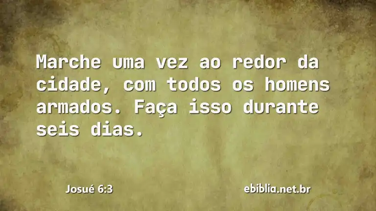 Josué 6:3