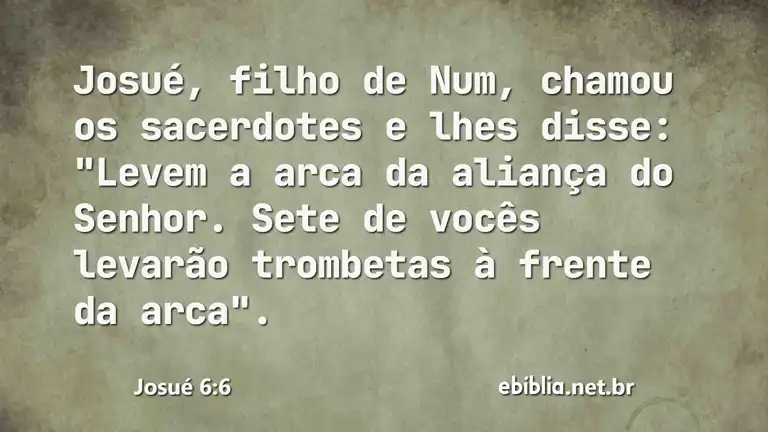 Josué 6:6