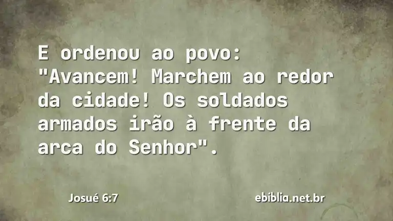 Josué 6:7