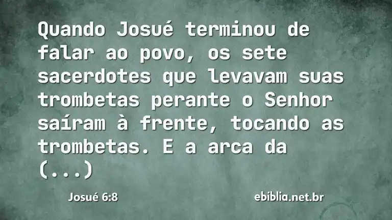 Josué 6:8