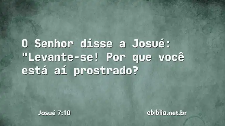 Josué 7:10