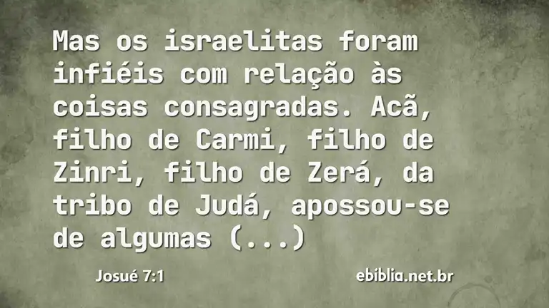 Josué 7:1