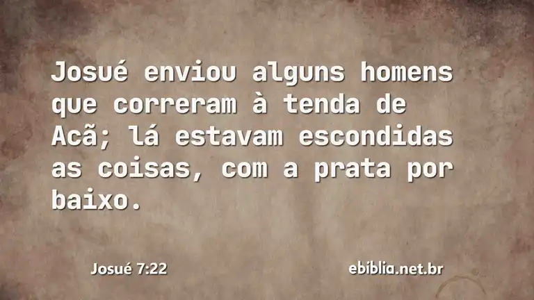 Josué 7:22