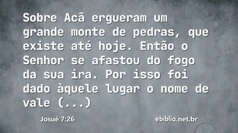 Josué 7:26