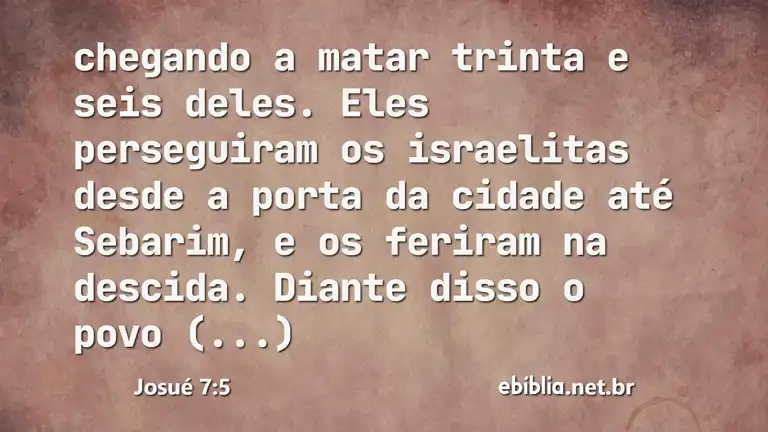 Josué 7:5