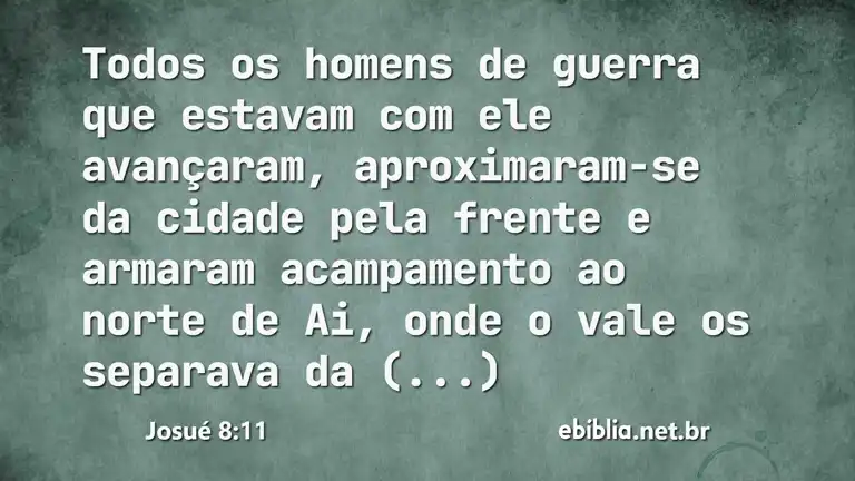 Josué 8:11