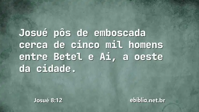 Josué 8:12