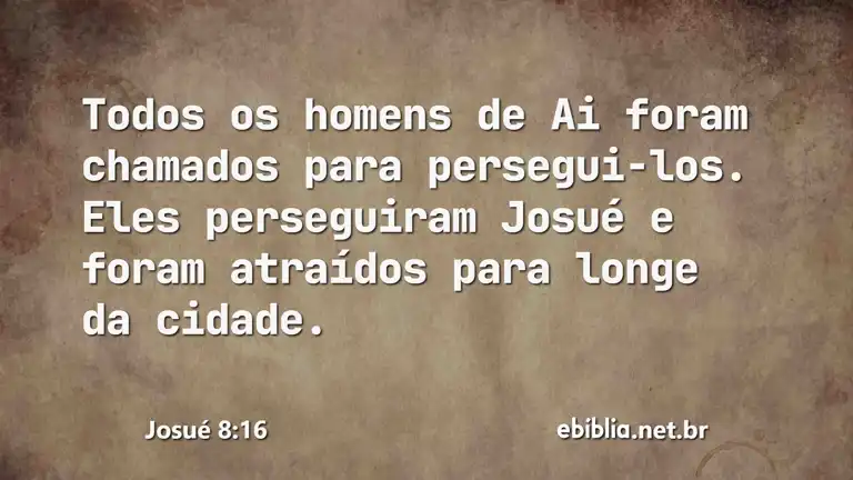 Josué 8:16