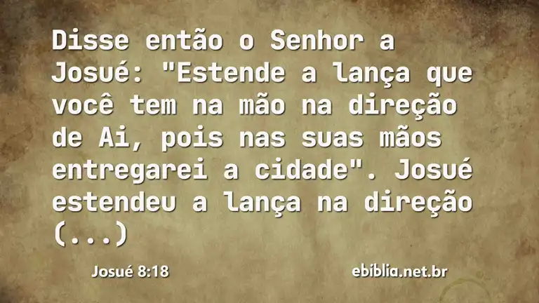 Josué 8:18